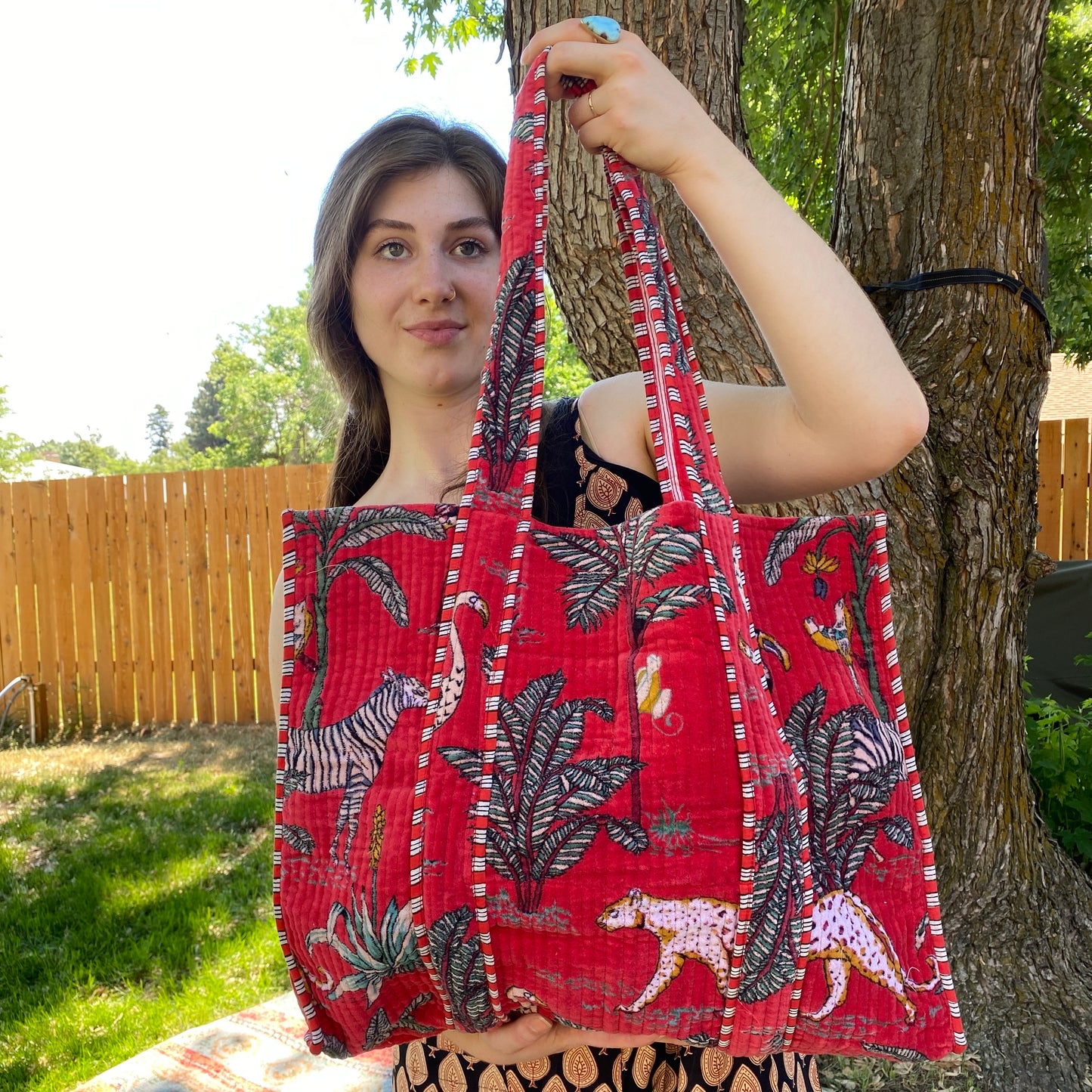 Velvet Quilted Bag