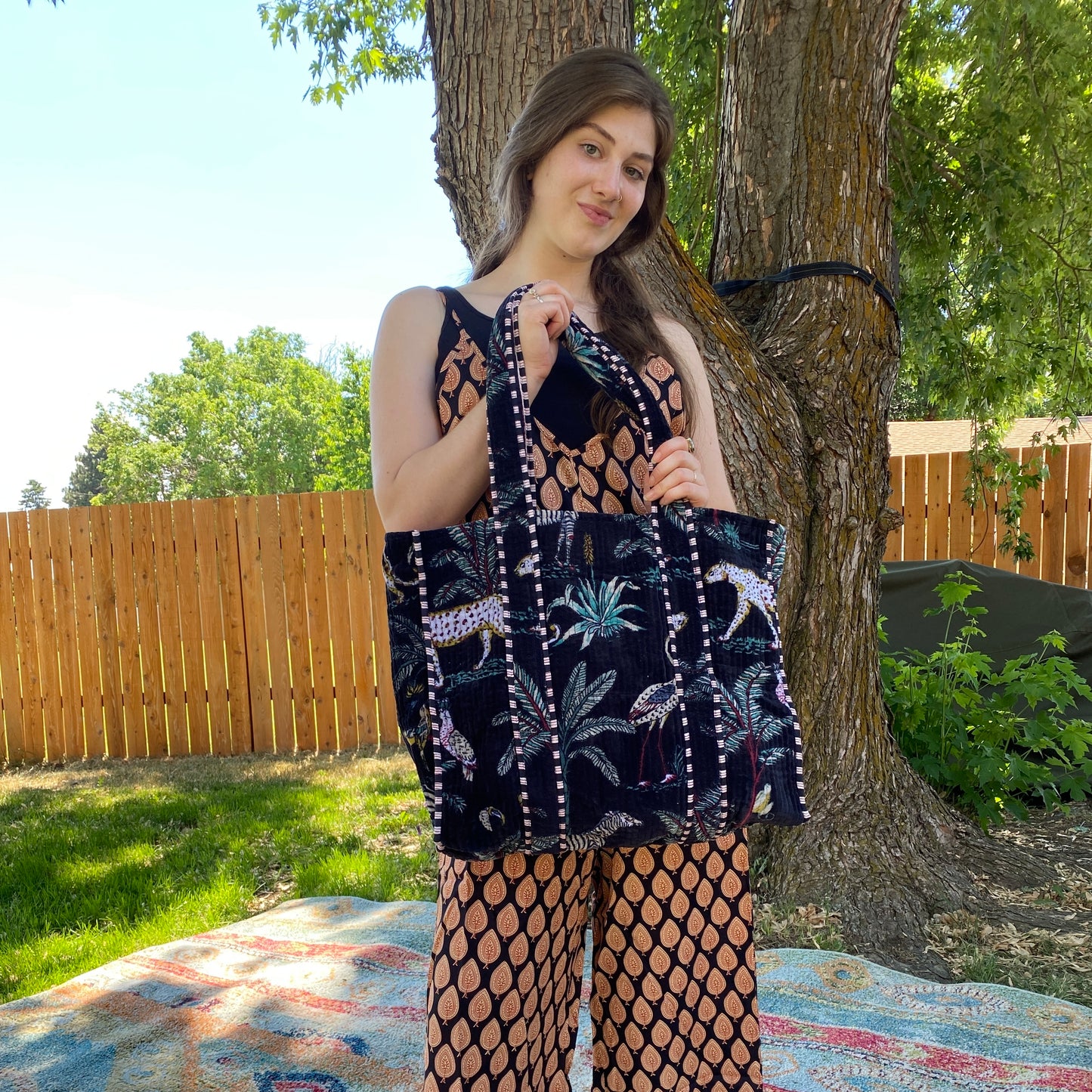 Velvet Quilted Bag