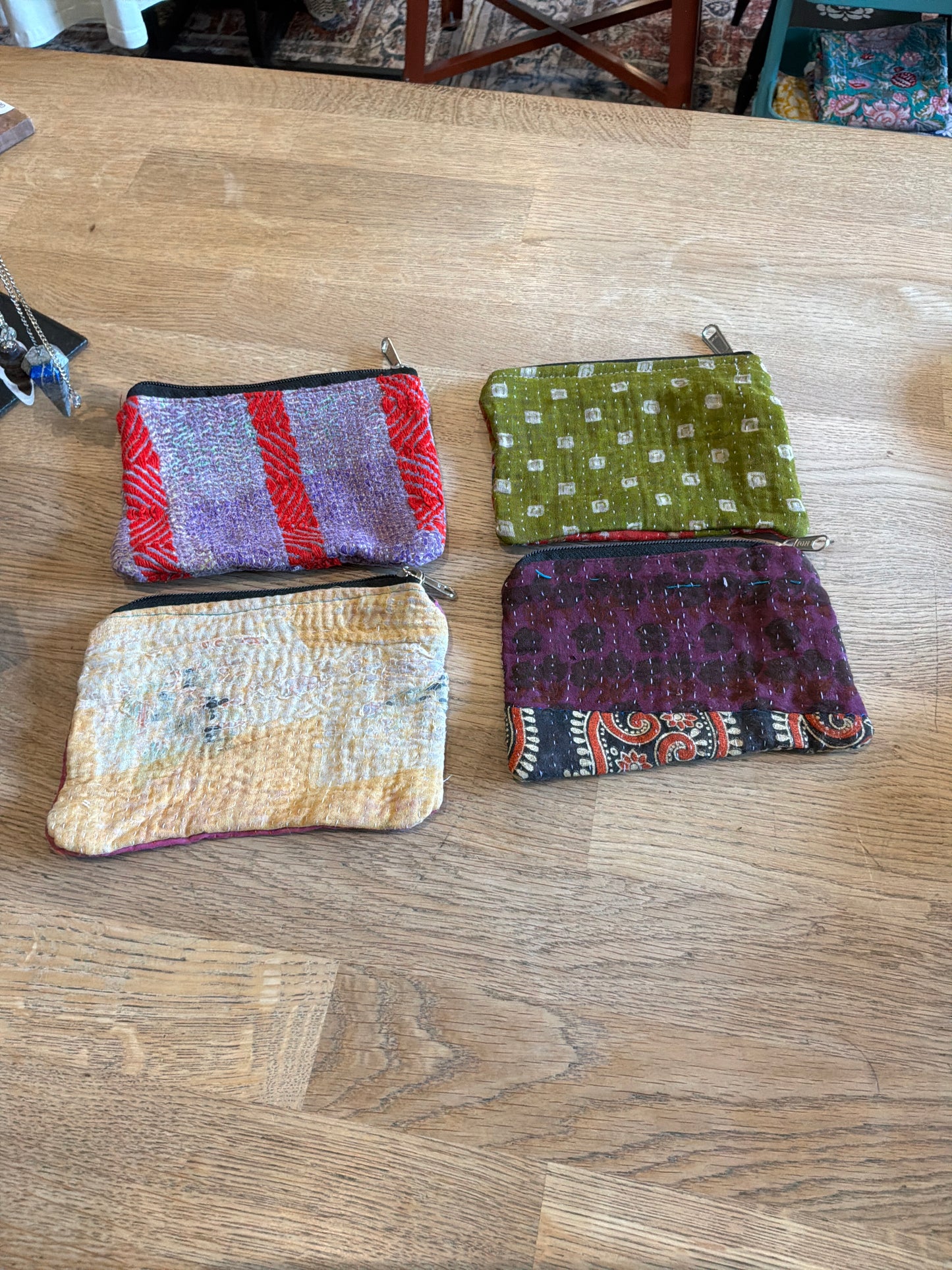 Recycled Sari Zipper Pouch