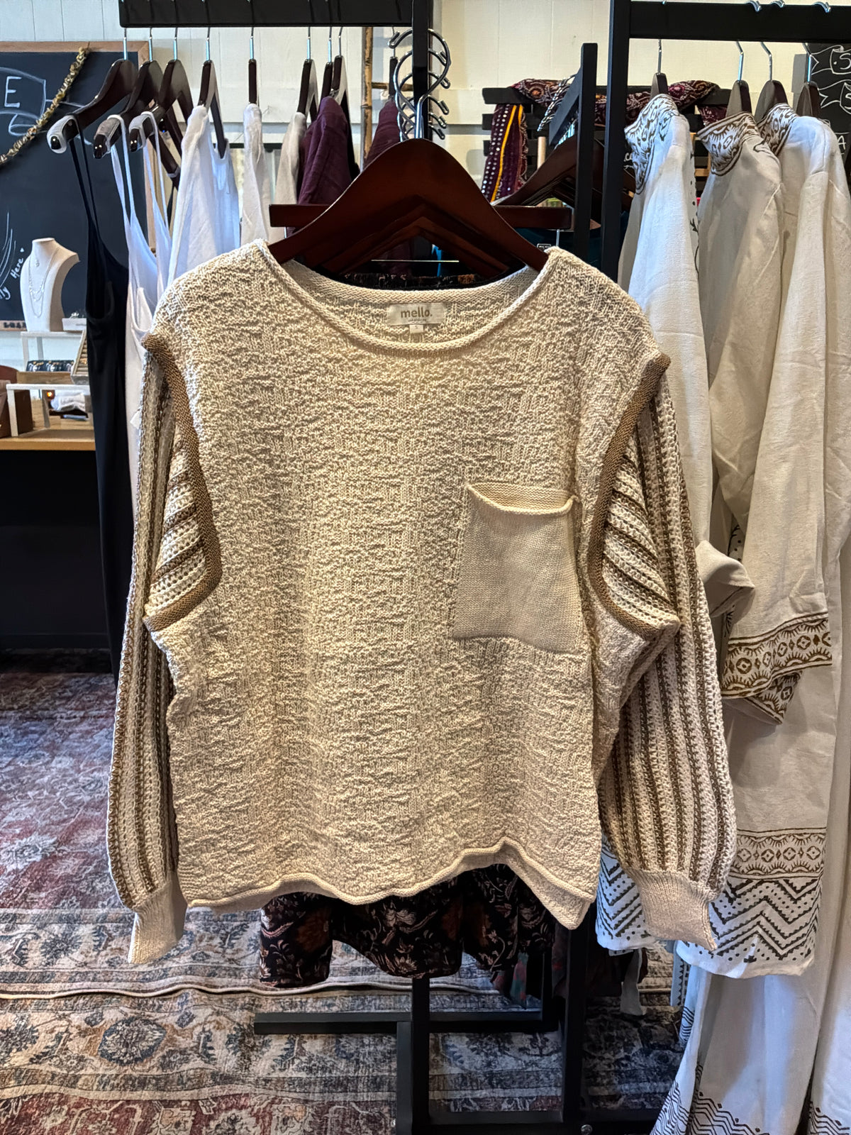 Mello Oversized Pocket Sweater