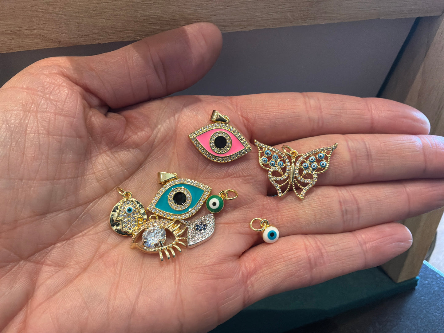 Evil eye charms
