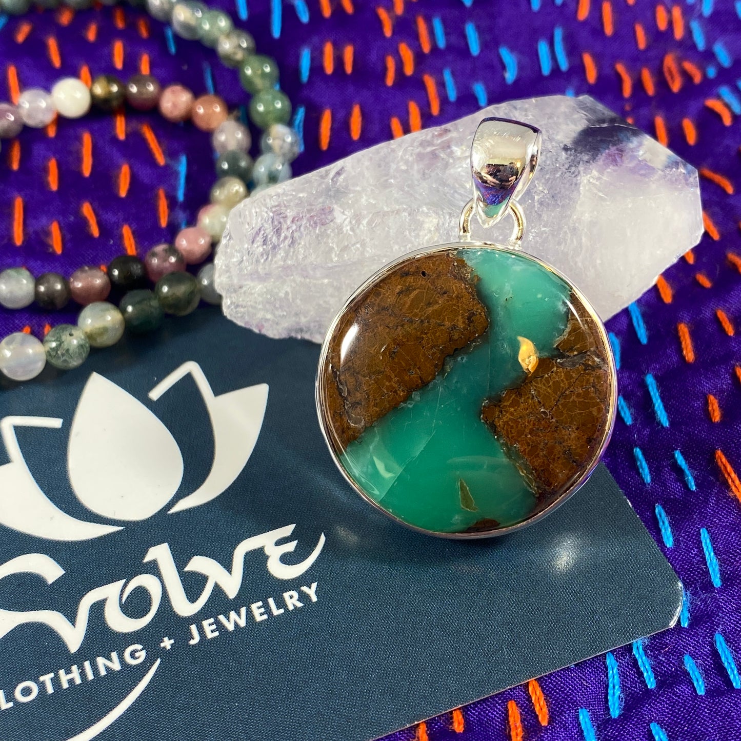 Chrysoprase Sterling Pendants