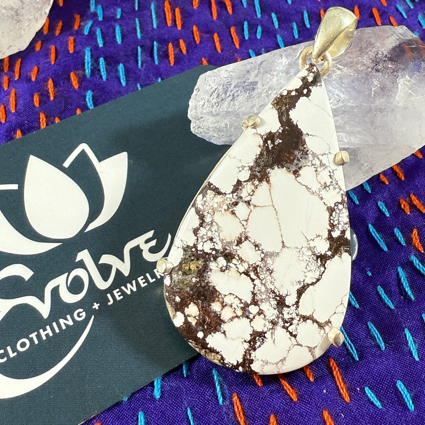Wild Horse Jasper Sterling Pendant