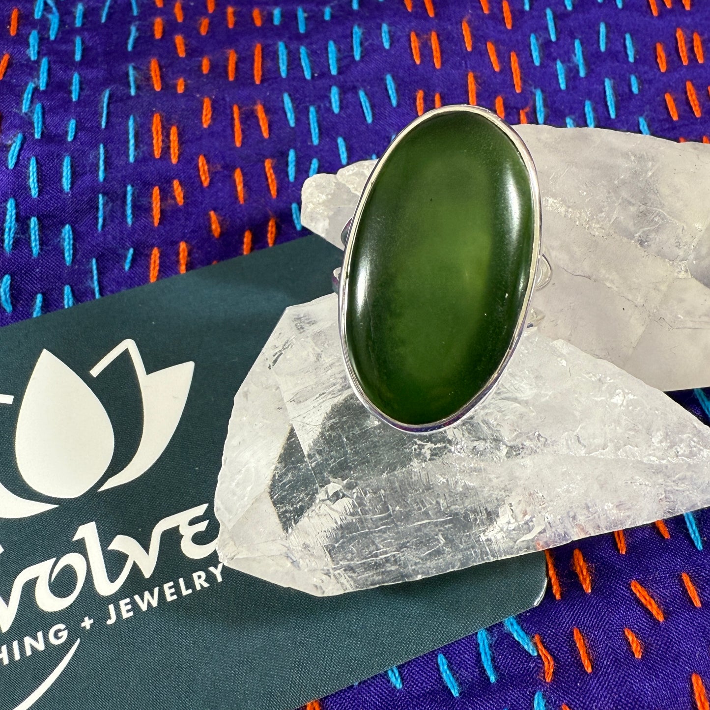 Serpentine Sterling Rings