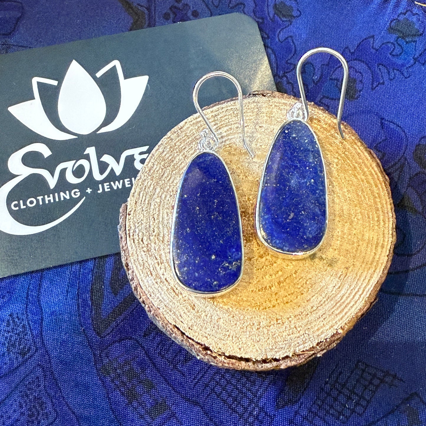 Lapis Lazuli Sterling Silver Earrings