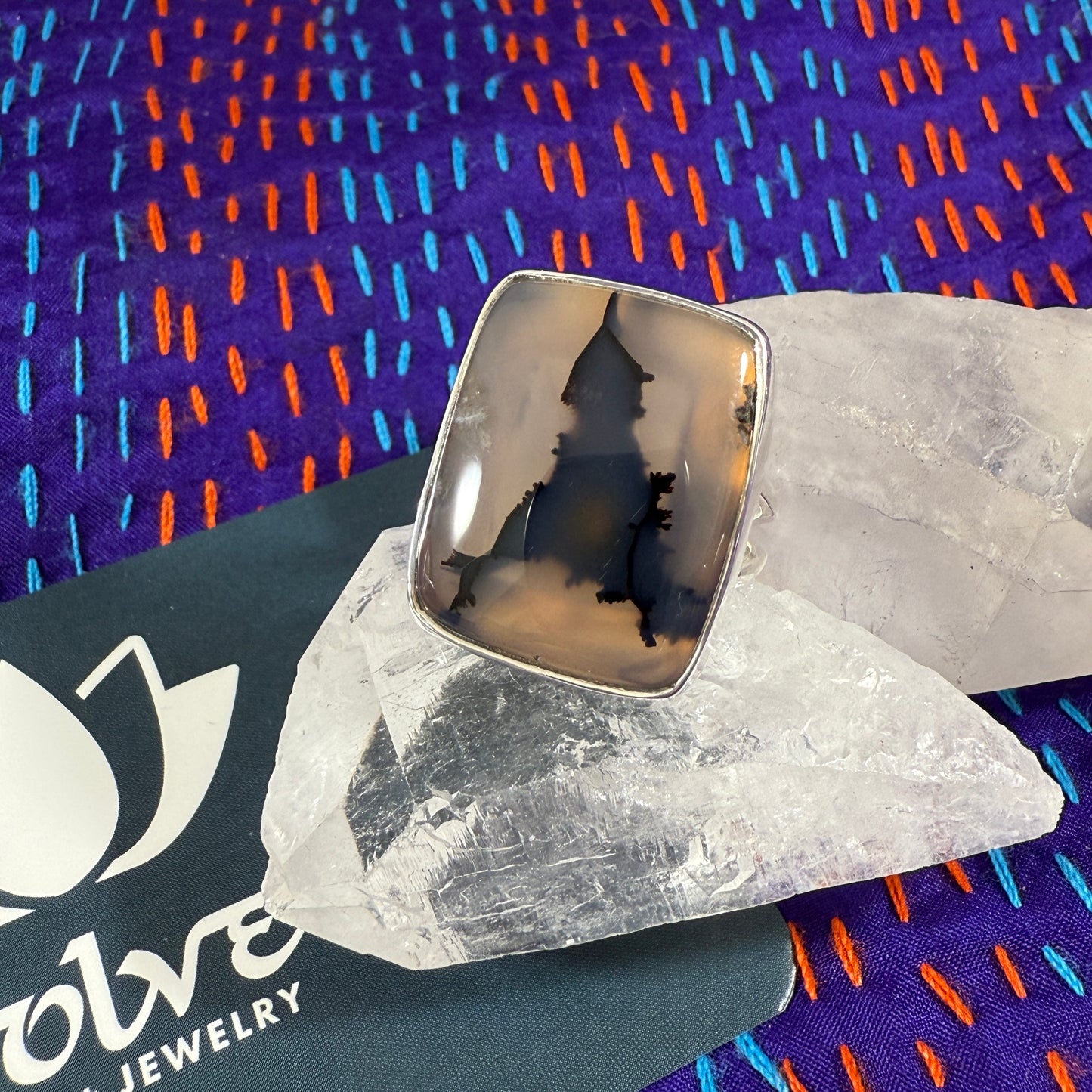 Montana Agate Sterling Silver Rings