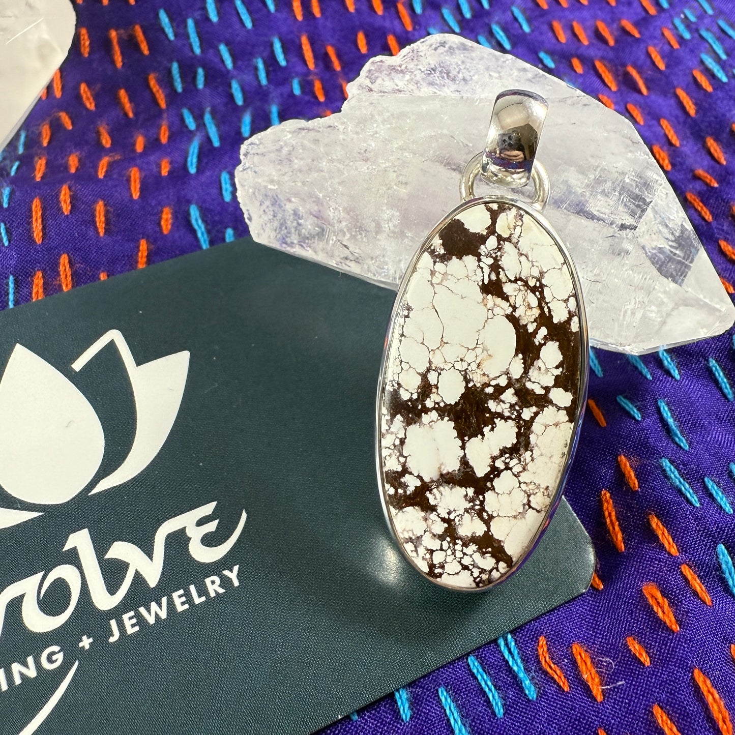 Wild Horse Jasper Sterling Pendant