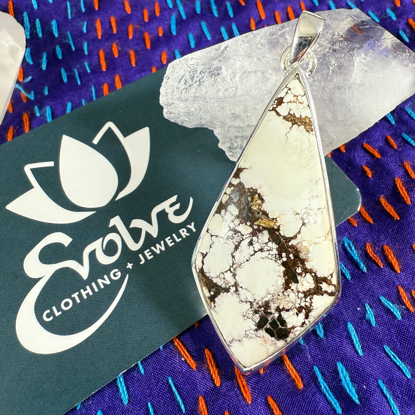 Wild Horse Jasper Sterling Pendant
