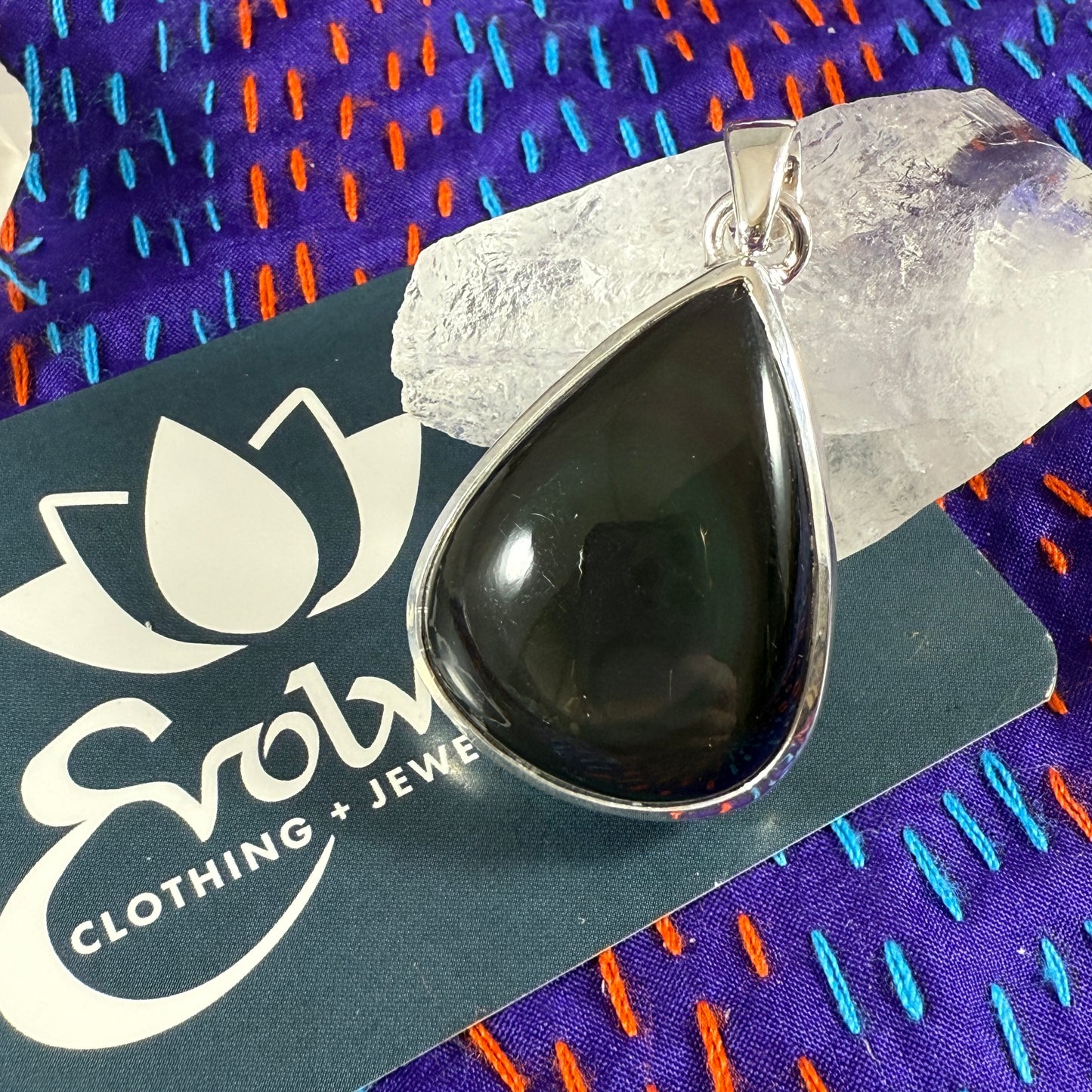 Rainbow Obsidian Pendants