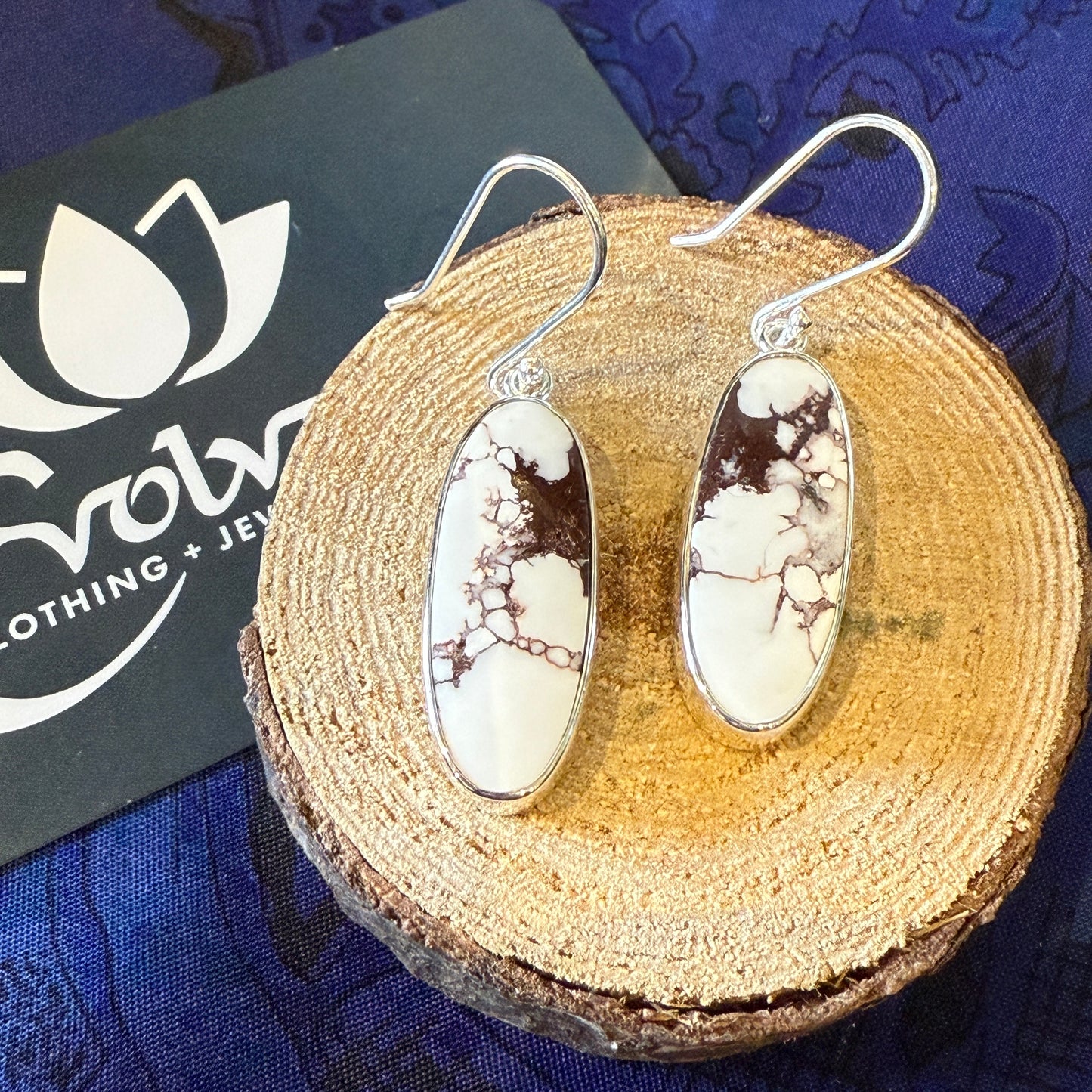 Wild Horse Jasper Sterling Silver Earrings