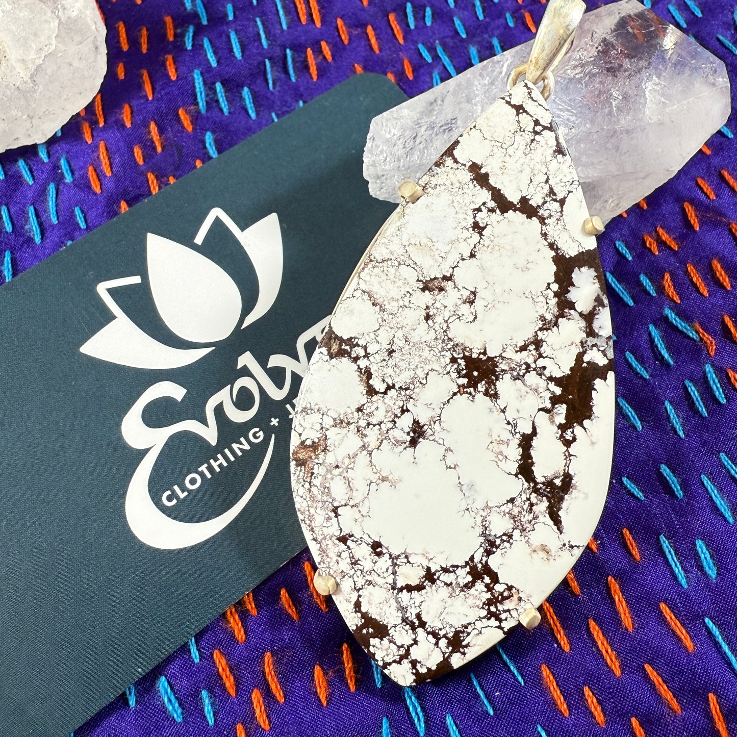 Wild Horse Jasper Sterling Pendant