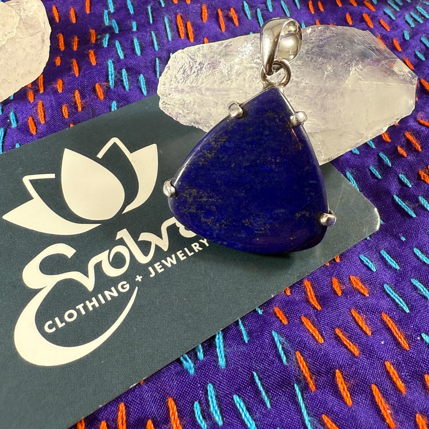 Lapis Lazuli Sterling Pendants