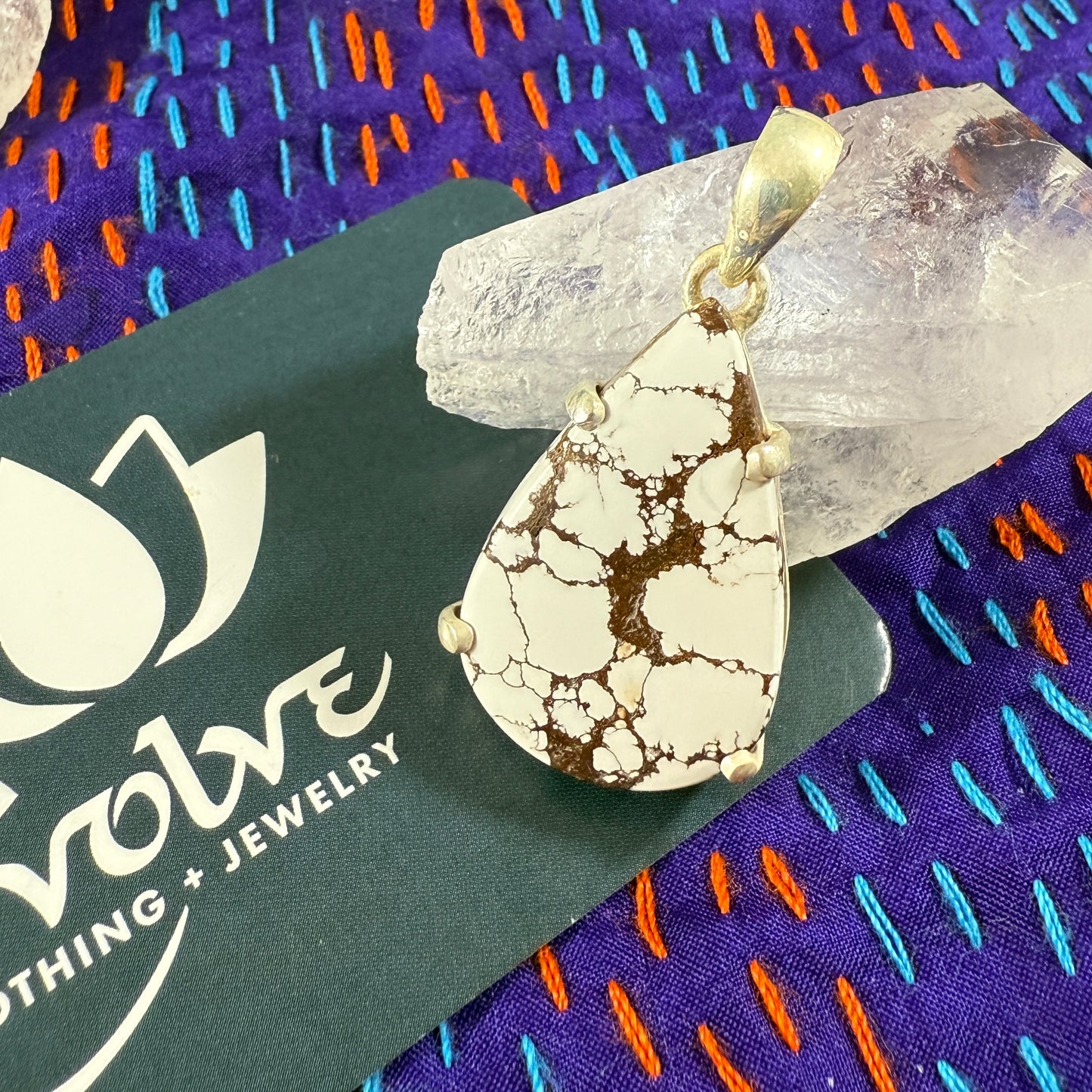Wild Horse Jasper Sterling Pendant