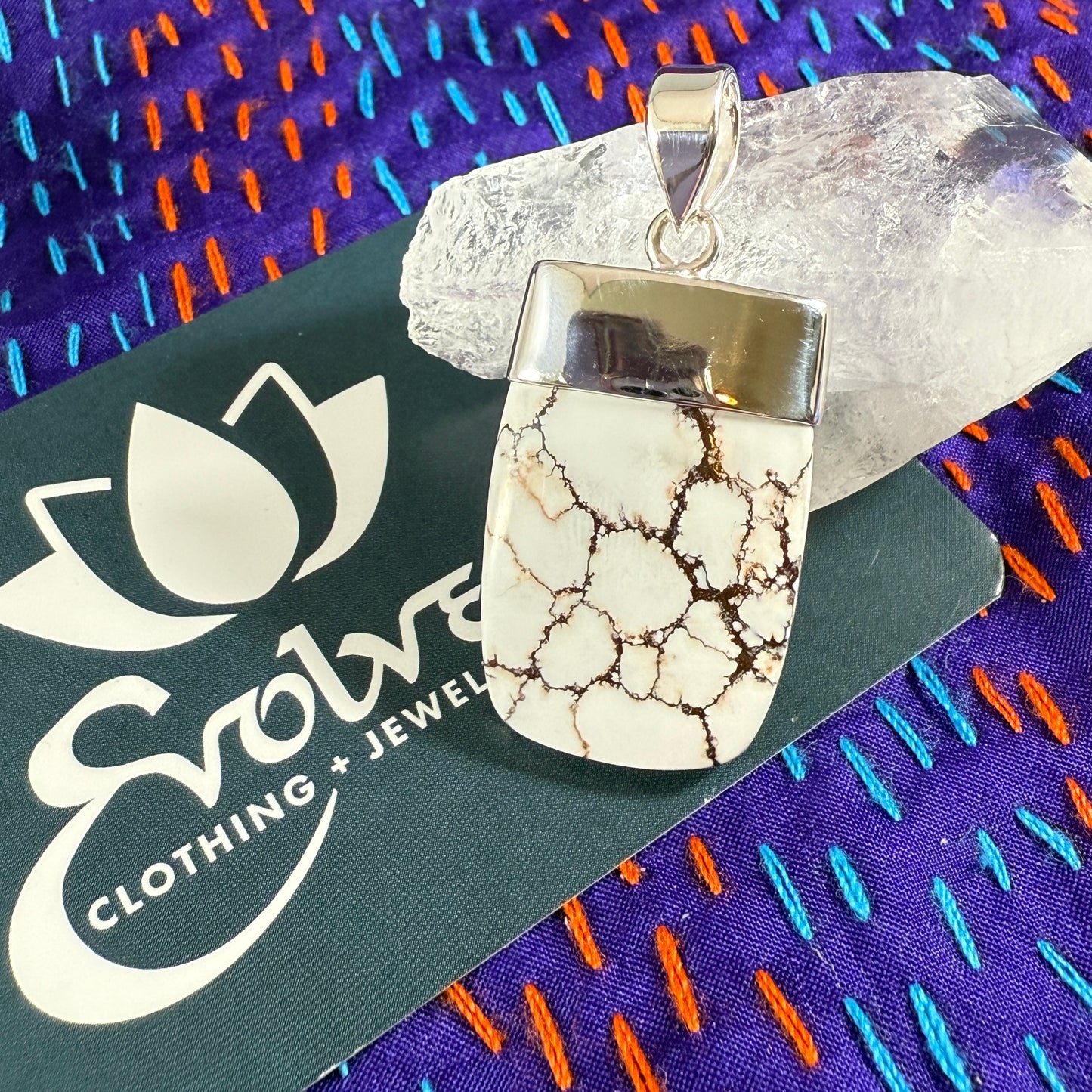 Wild Horse Jasper Sterling Pendant