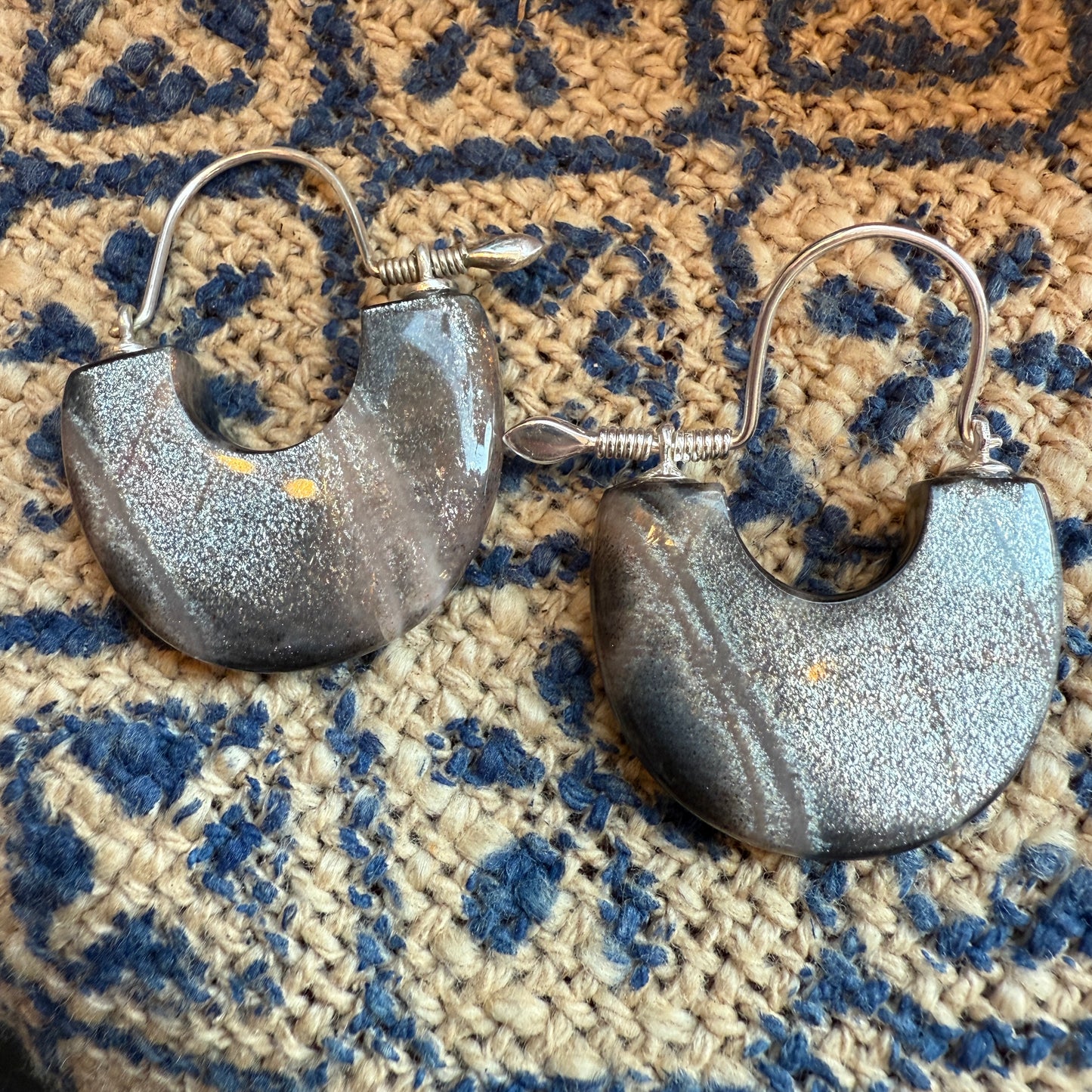 Gemstone Goddess Hoop Earrings