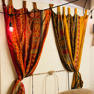 Recycled Sari Strip Curtain