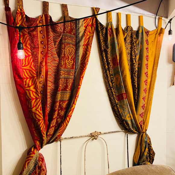 Recycled Sari Strip Curtain