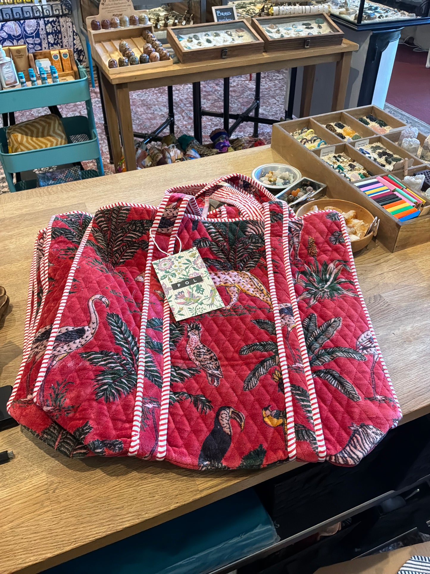 Large Quilted Everyday Tote Bag