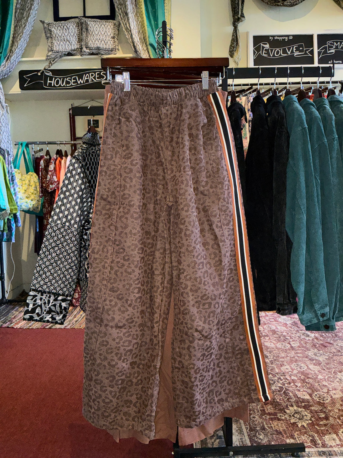 Leopard Wide Leg Pants