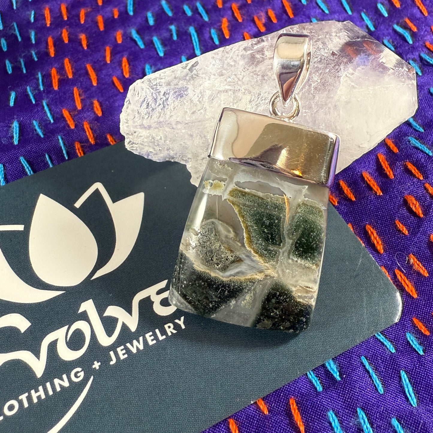 Ocean Jasper Sterling Pendants