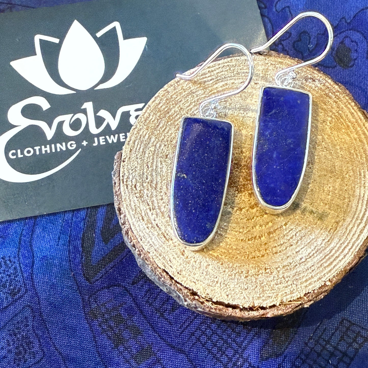 Lapis Lazuli Sterling Silver Earrings