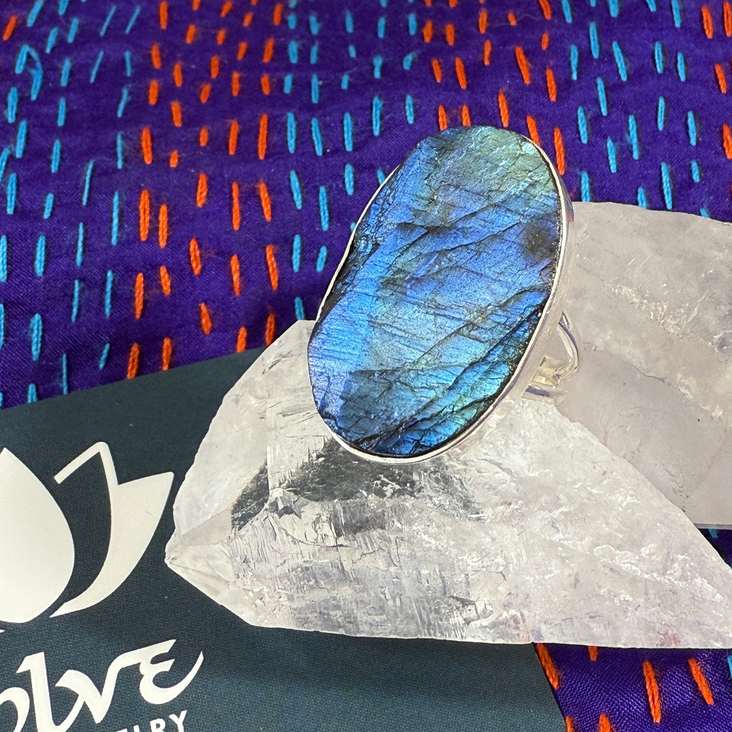 Raw Labradorite Sterling Rings