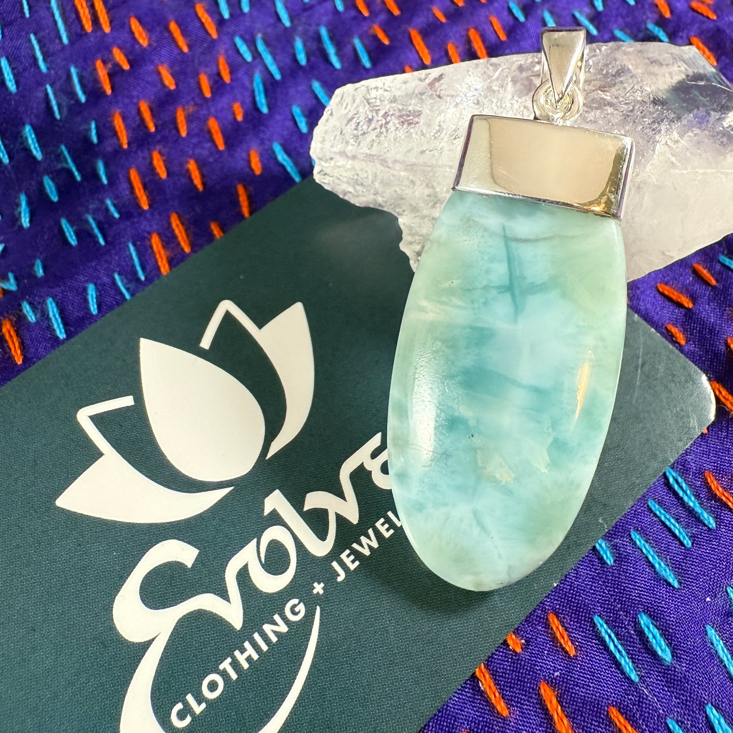 Larimar Sterling Pendants