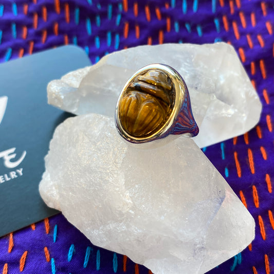 Scarab Gemstone Ring