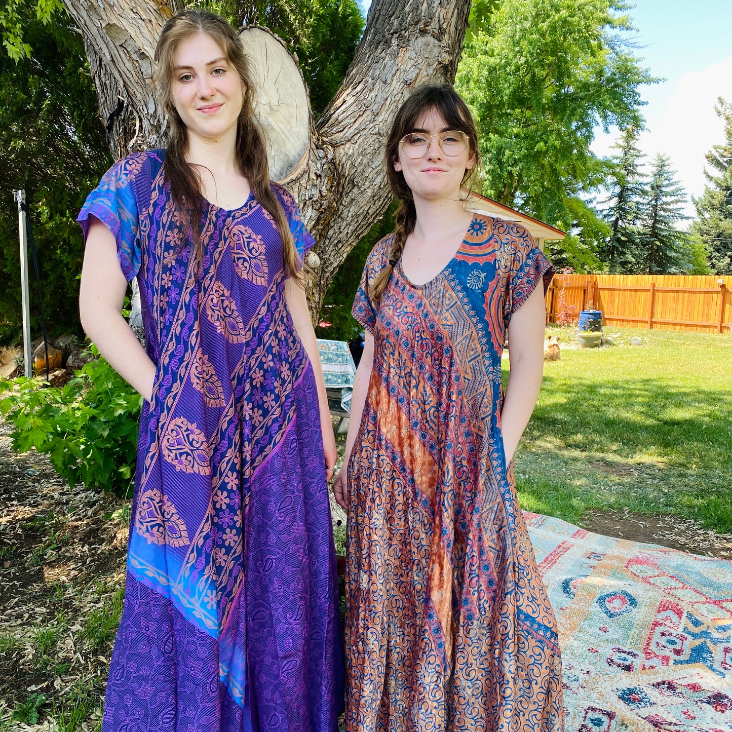 Recycled Sari T-Shirt Maxi