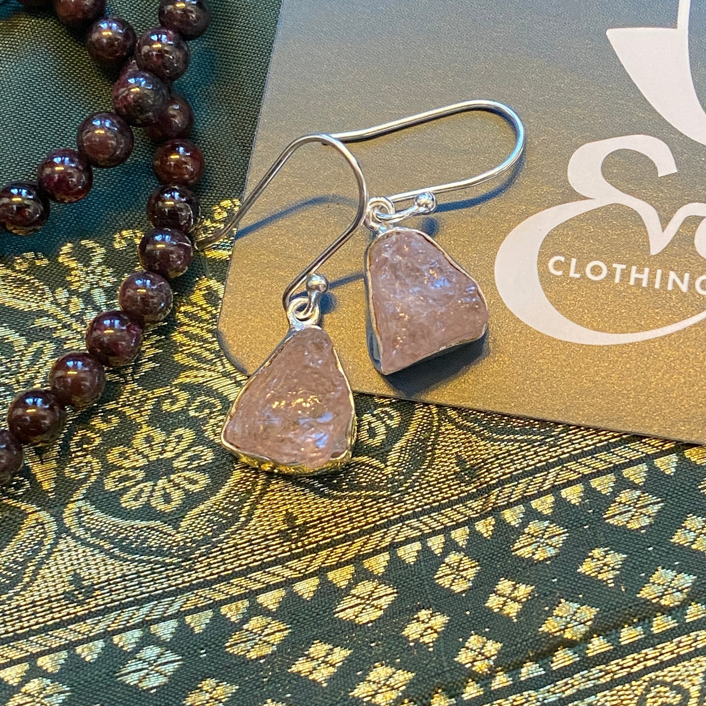 Raw Gemstone Earrings