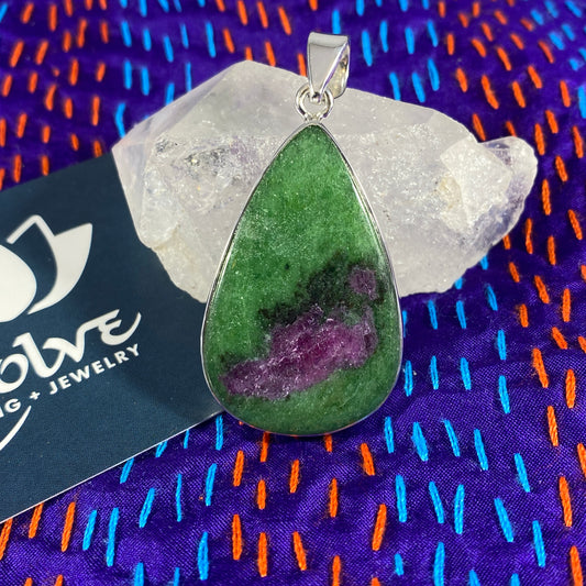 Ruby Zoisite Pendant