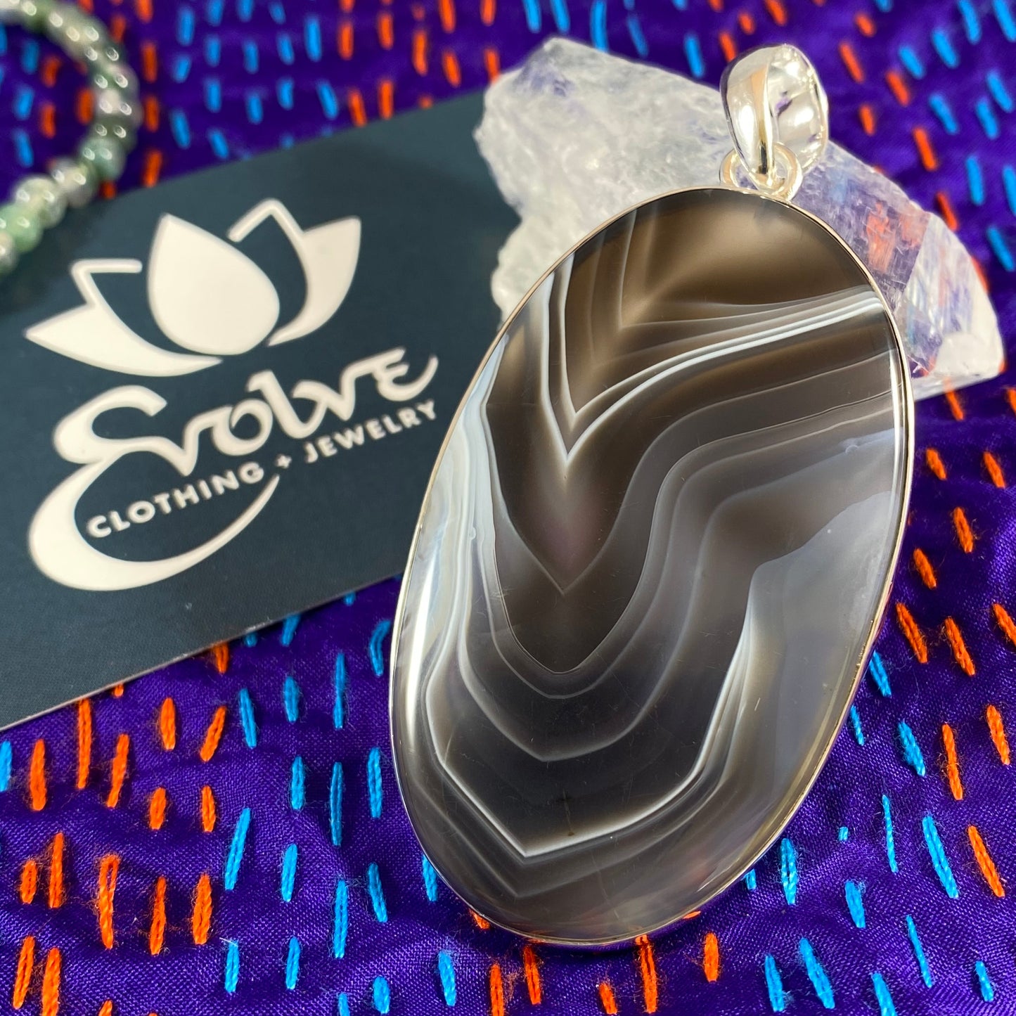 Botswana Agate Pendants