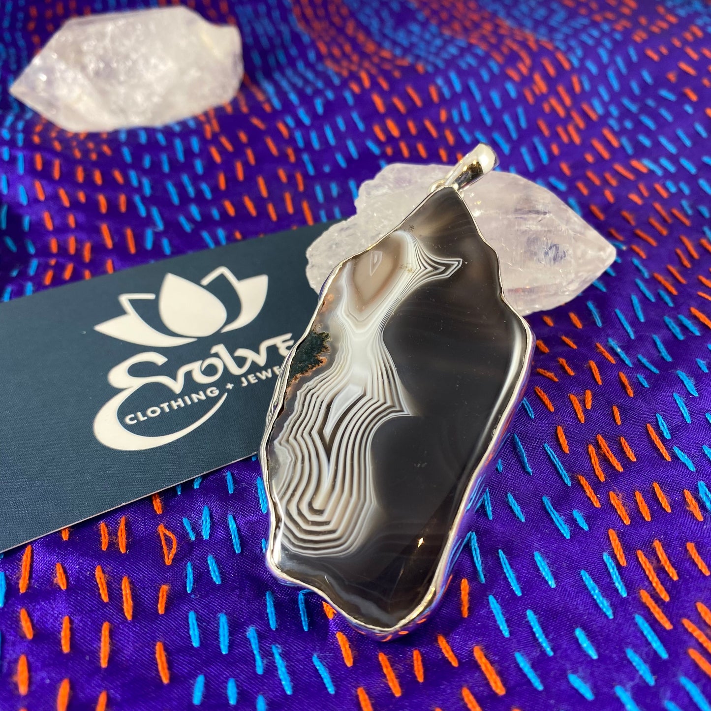 Botswana Agate Pendants