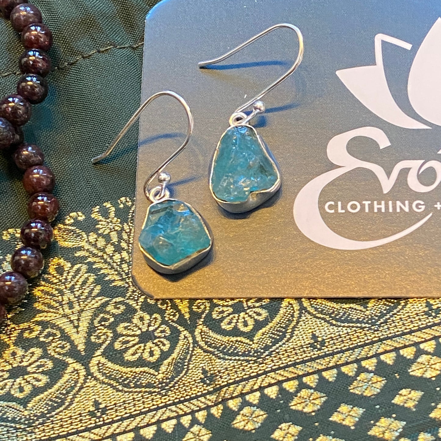 Raw Gemstone Earrings