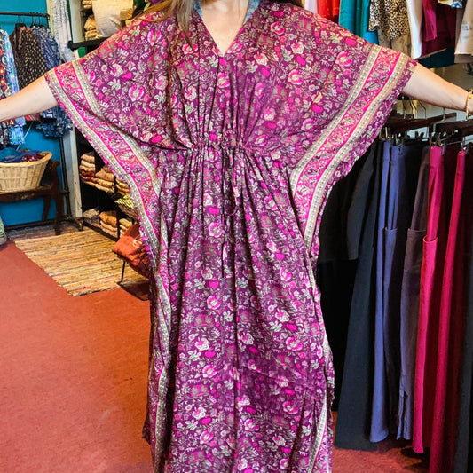 Recycled Sari Kaftan