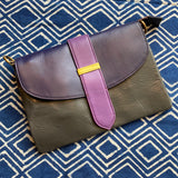 Recycled Camel Leather Envelope Purse