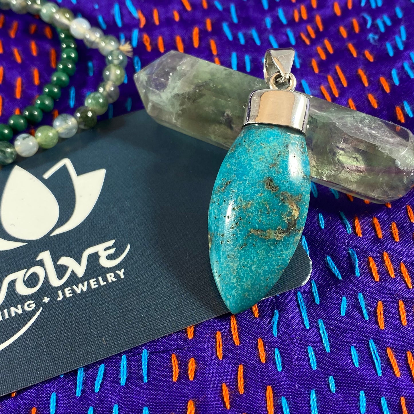 Tibetan Turquoise Capped Pendant