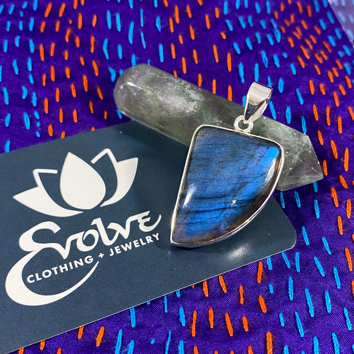 Labradorite & Sterling Pendant