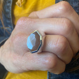 Faceted Octagon Ring
