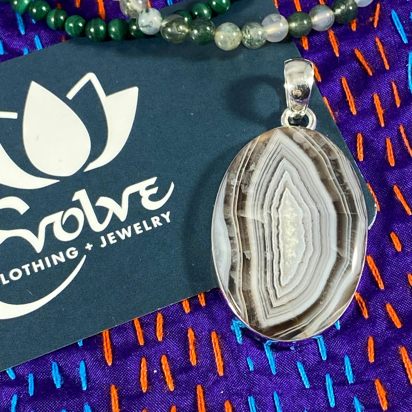 Botswana Agate Pendants