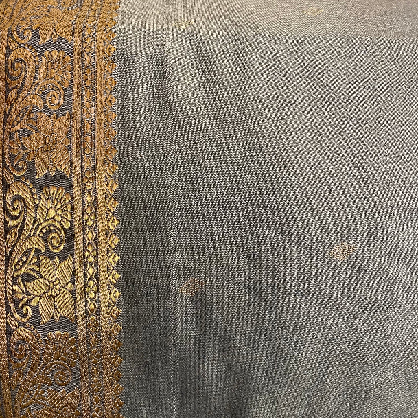 Sari & Gold Embroidered Curtains