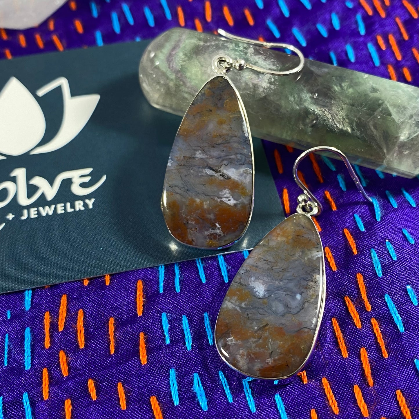 Moss Agate Earrings