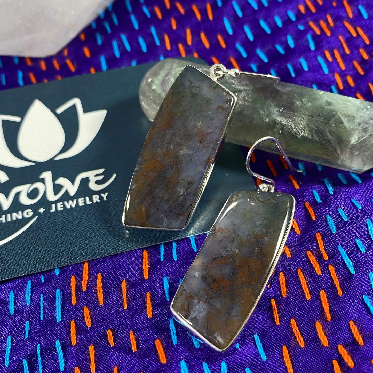 Moss Agate Earrings