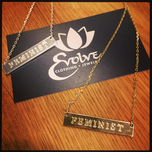 Feminist Bar Necklace