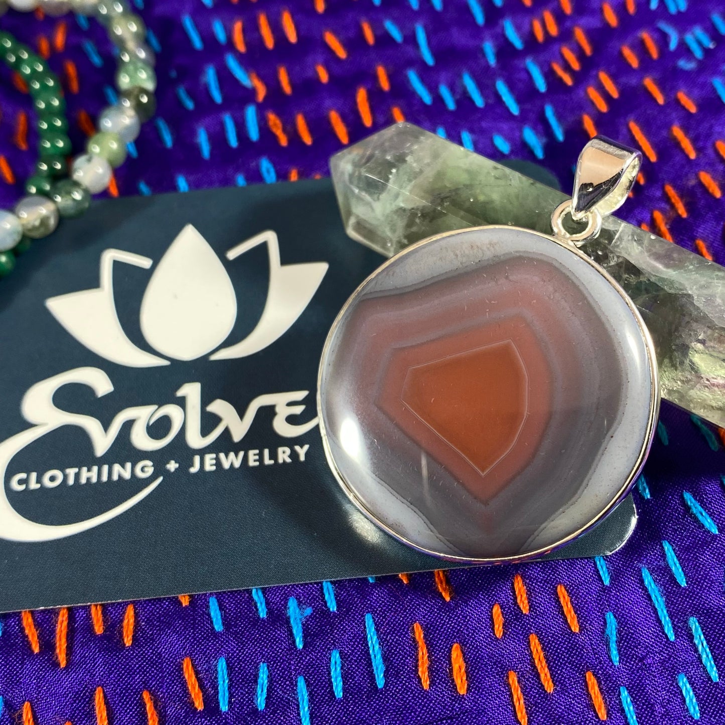 Red Botswana Agate Pendants