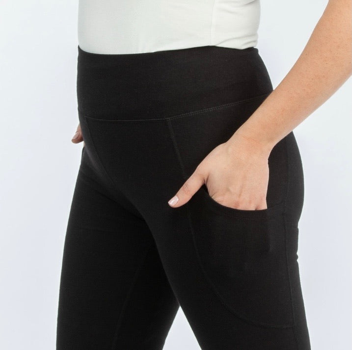 Organic Cotton Blackout Ankle Leggings