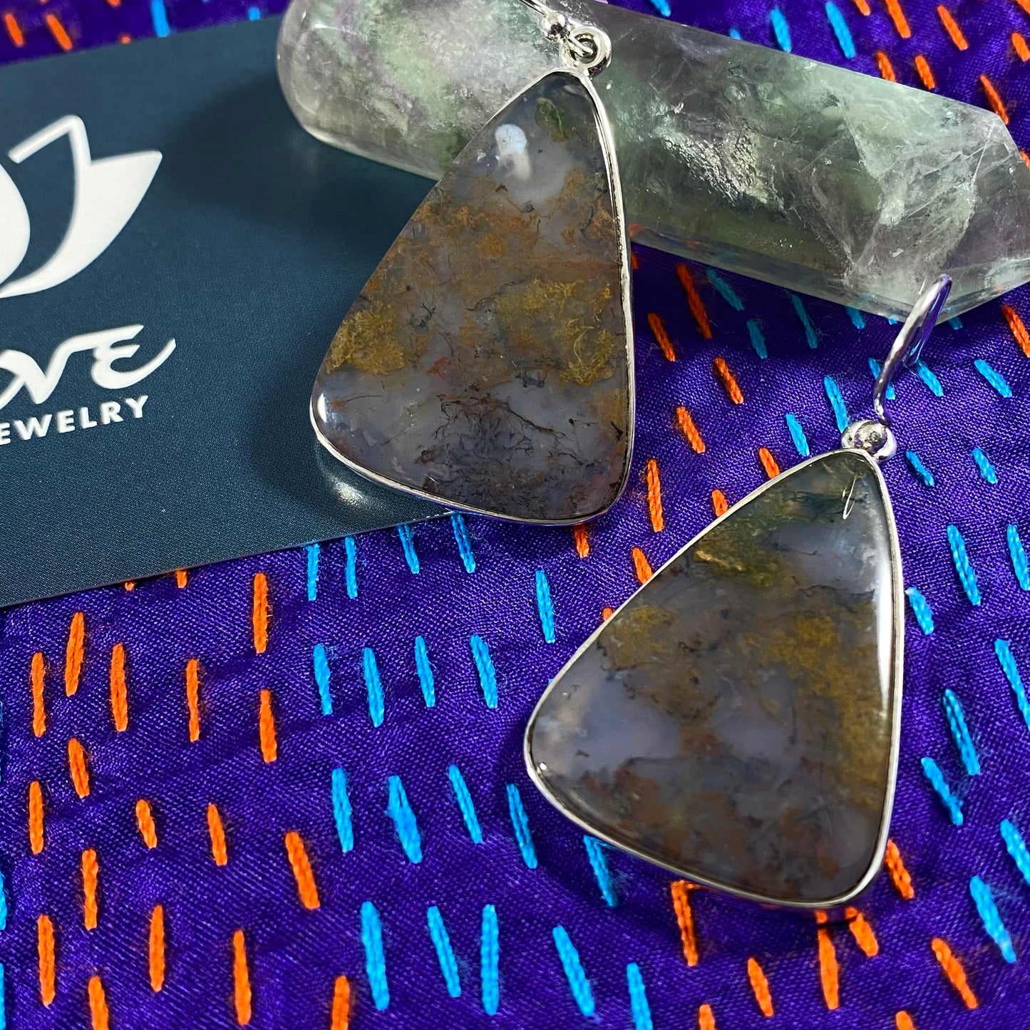 Moss Agate Earrings